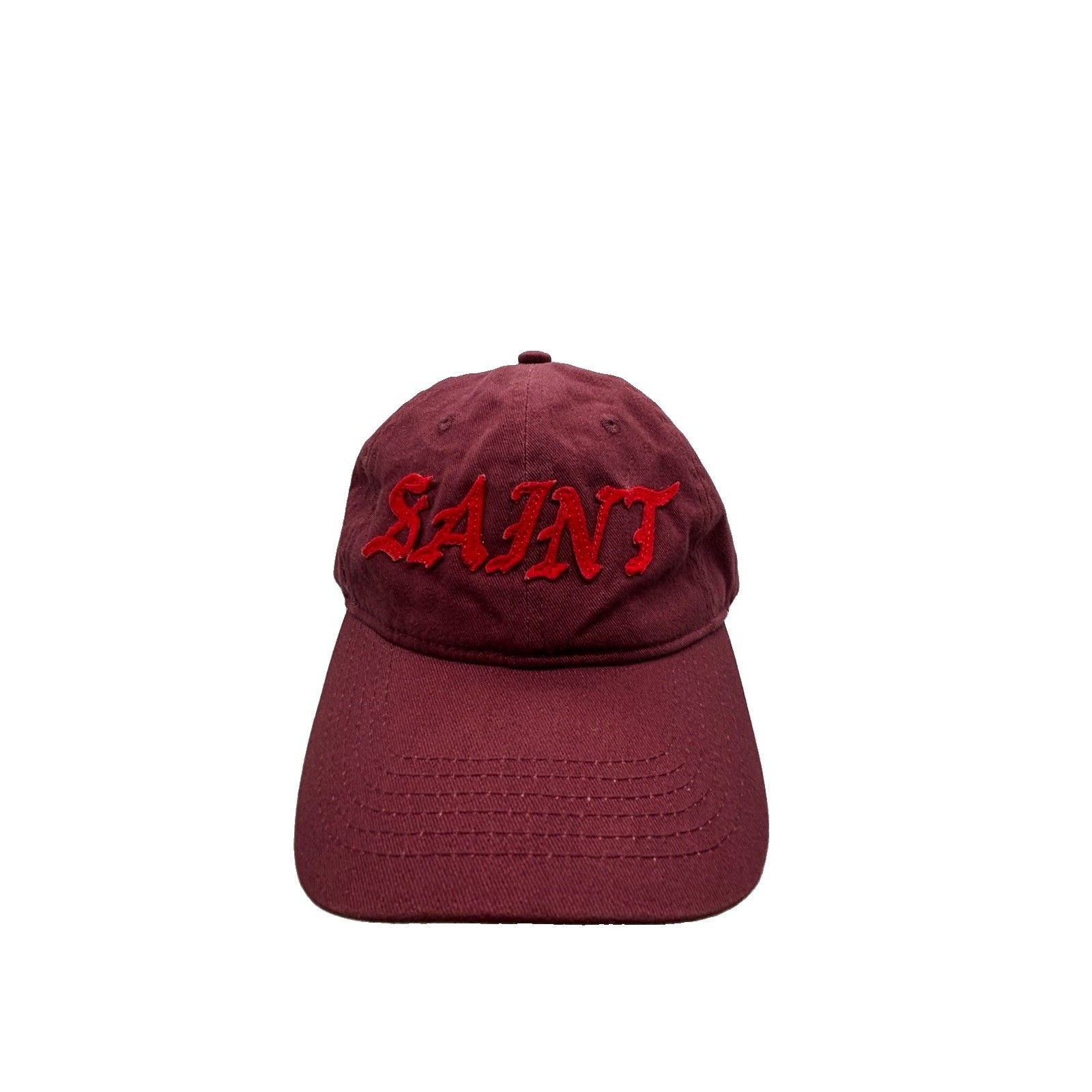 Kanye West Applique Saint Hat Burgundy Rare Saint Pablo Tour